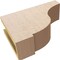 Ekena Millwork 4"W x 12"D x 8"H Classic Van Buren Rough Cedar Woodgrain TimberThane Corbel, Primed Tan CORUR04X12X08VANRCPR - alternate 5
